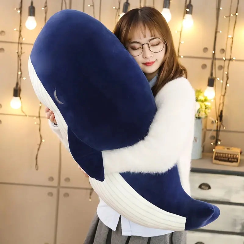 Soft Little Blue Whale Plush Toy