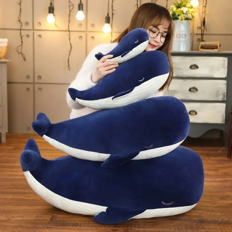 Soft Little Blue Whale Plush Toy