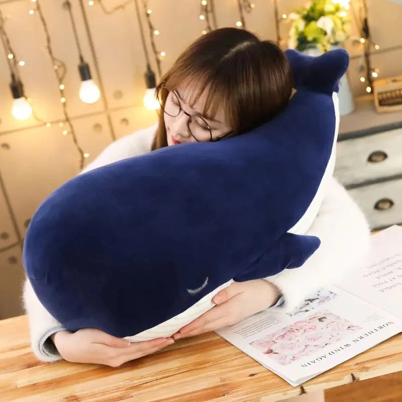 Soft Little Blue Whale Plush Toy