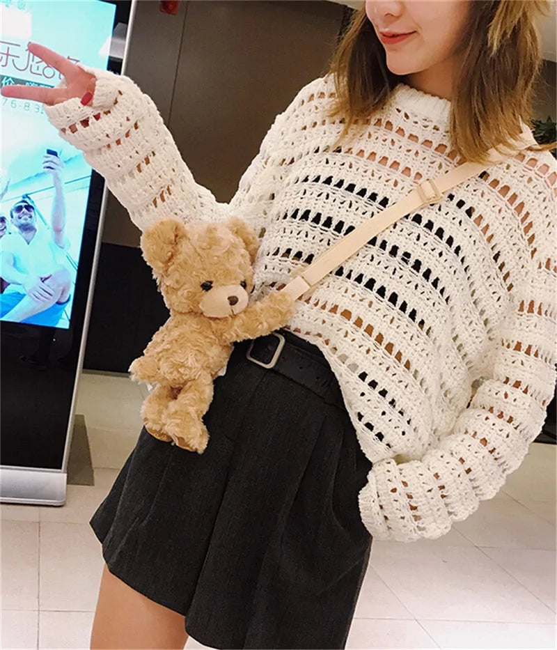 Cute Small Teddy Bear Shoulder Bag